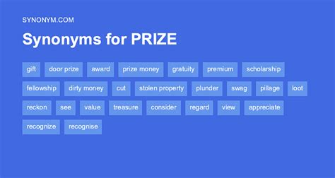 prize synonym|10 Synonyms & Antonyms for FIRST PRIZE .